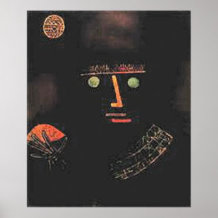 Affiche Paul Klee, Chevalier Noir,