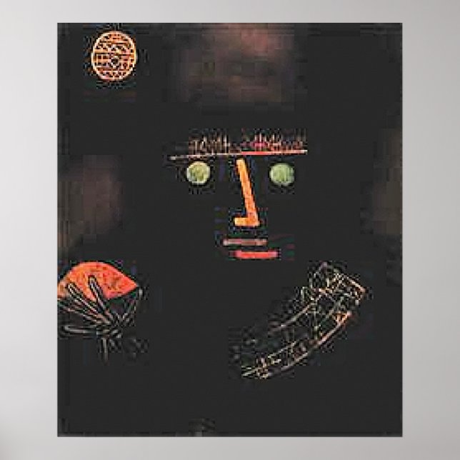 Affiche Paul Klee, Chevalier Noir, (Devant)