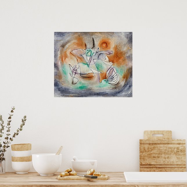 Affiche Paul Klee - Chien Hurleur, (Cuisine)