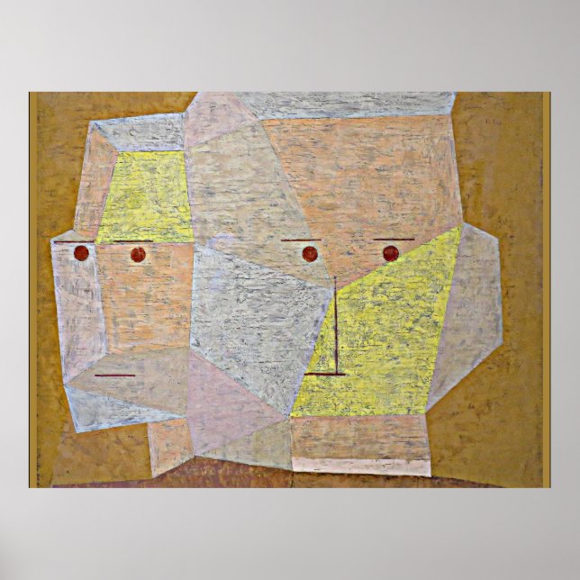 Affiche Paul Klee - Deux Têtes (Devant)