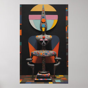 Affiche Paul Klee Est Assis Ici