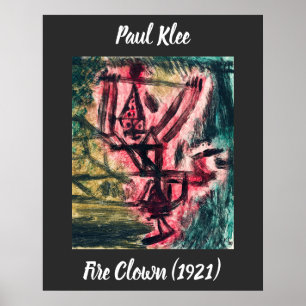 Affiche Paul Klee Fire Clown