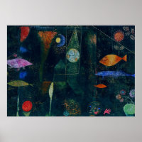 Paul Klee Fish Magic Peinture Abstraite Art graphi