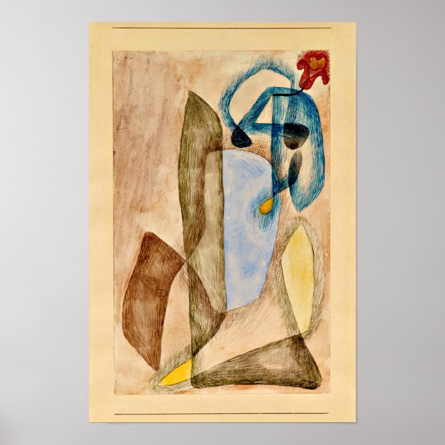 Affiche Paul Klee - Fleur en mars,  (Devant)