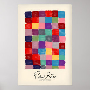 Affiche Paul Klee L univers De Klee Carrés Colorés