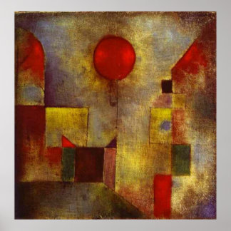 Affiche Paul Klee Le Ballon Rouge