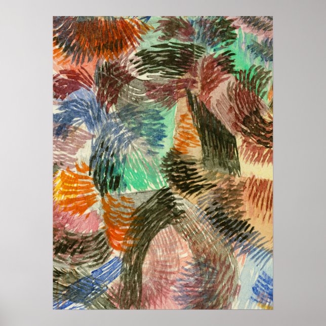 Affiche Paul Klee : Libido de la forêt (Devant)