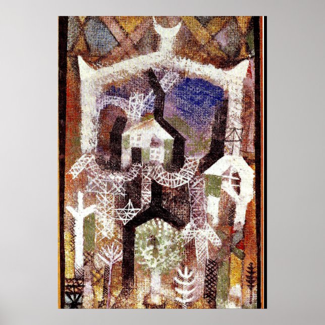 Affiche Paul Klee - Maisons d'été (Devant)