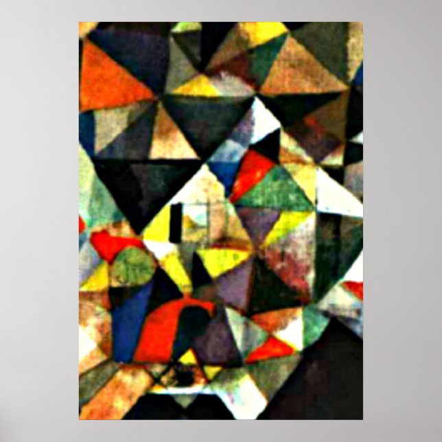 Affiche Paul Klee peinture, Avec l'oeuf (Devant)