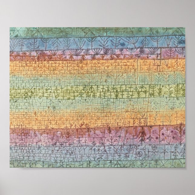 Affiche Paul Klee - Pépinière d'arbres (Devant)