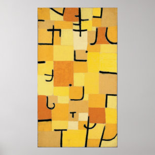 Affiche Paul Klee - Signes En Jaune