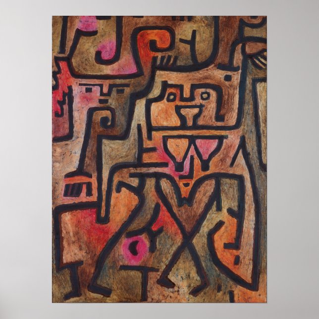 Affiche Paul Klee - Sorcières de la forêt (Devant)