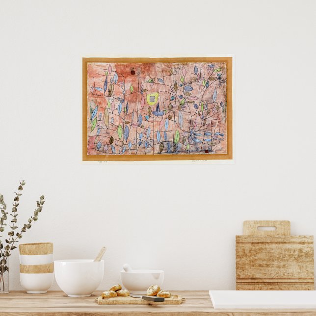 Affiche Paul Klee, Sparse Foliage, (Cuisine)