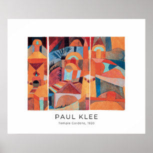 Affiche Paul Klee, Temple Gardens (1920) - Art