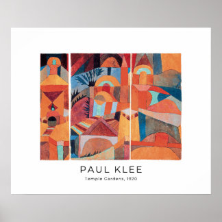 Affiche Paul Klee, Temple Gardens (1920) - Art
