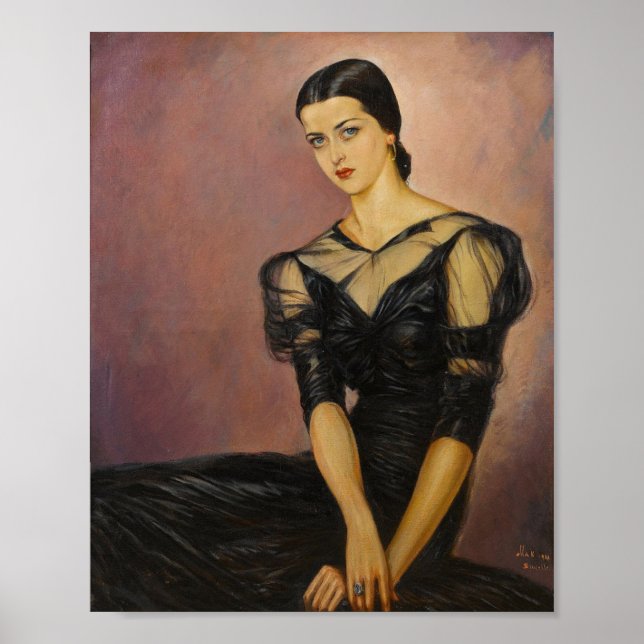 Affiche Paul Mak - Une beauté aux yeux bleu (Devant)