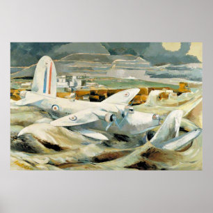 Affiche Paul Nash - Defense of Albion, famous painting,