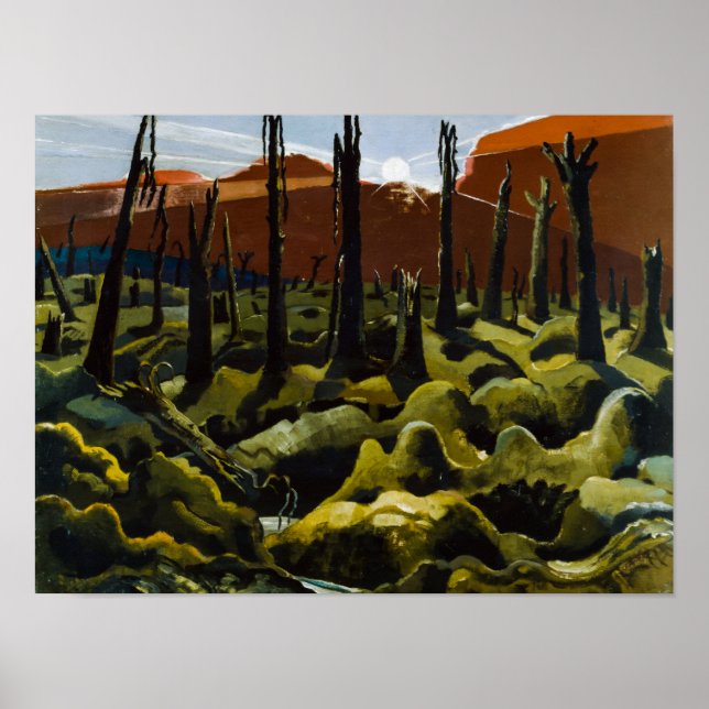 Affiche Paul Nash : Nous faisons un nouveau monde, 1918 (Devant)