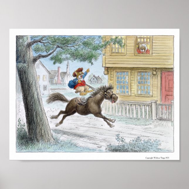 Affiche Paul Revere's Ride Imprimer par Wallace Tripp (Devant)