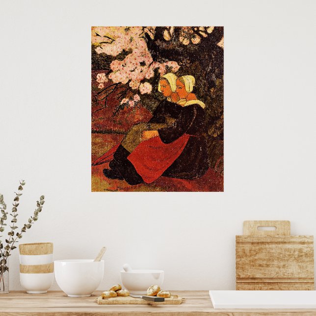 Affiche Paul Serusier, Deux femmes bretonnes, (Cuisine)