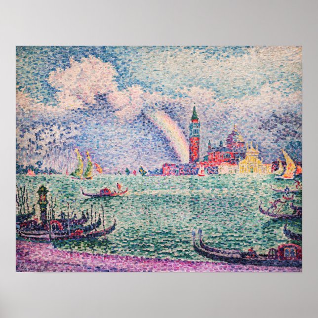 Affiche Paul Signac - Arc-en-ciel, Venise (Devant)