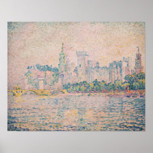 Affiche Paul Signac - Avignon, matin