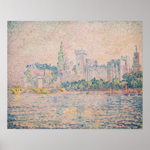 Affiche Paul Signac - Avignon, matin