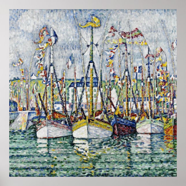 Affiche Paul Signac - Bénédiction De La Flotte De Thon À G (Devant)