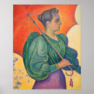 Affiche Paul Signac - Femme au Parasol