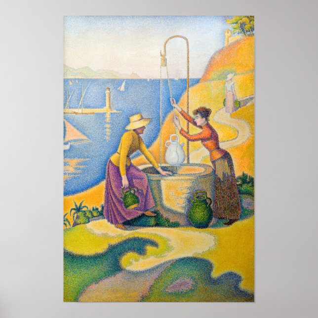 Affiche Paul Signac - Femmes au puits (Devant)
