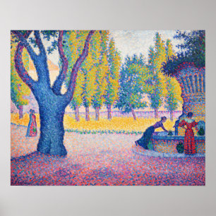Affiche Paul Signac - Fountain des Lices, Saint-Tropez