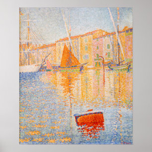 Affiche Paul Signac - La Bouée Rouge, Saint-Tropez