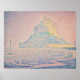 Affiche Paul Signac - Mont Saint Michel Brouillard et Sole