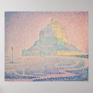 Affiche Paul Signac - Mont Saint Michel Fog et Soleil