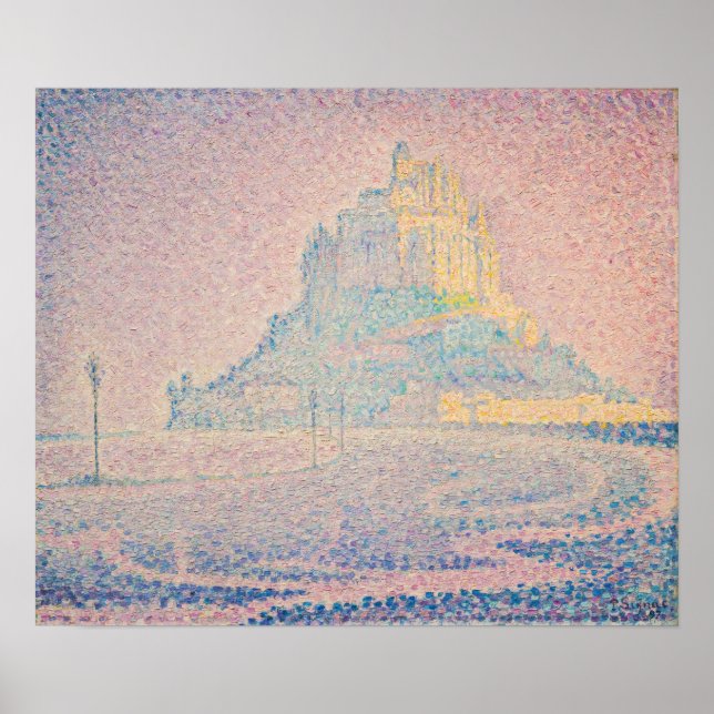 Affiche Paul Signac - Mont Saint Michel Fog et Soleil (Devant)