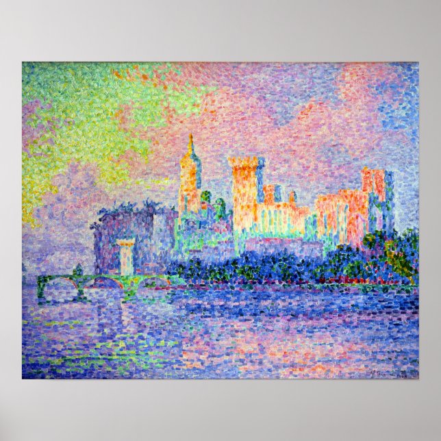 Affiche Paul Signac - Pointillisme Vintage (Devant)