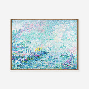 Affiche Paul Signac Port de Rotterdam Peinture Art Imprime