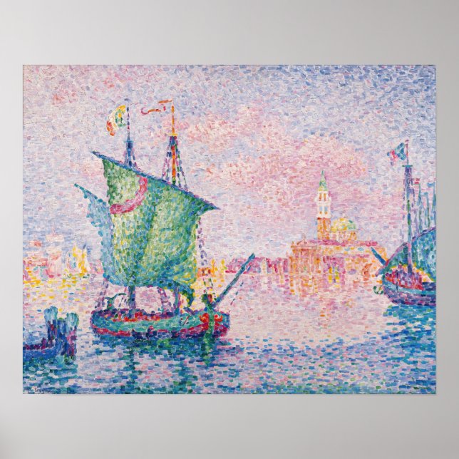 Affiche Paul Signac - Venice, The Pink Cloud (Devant)