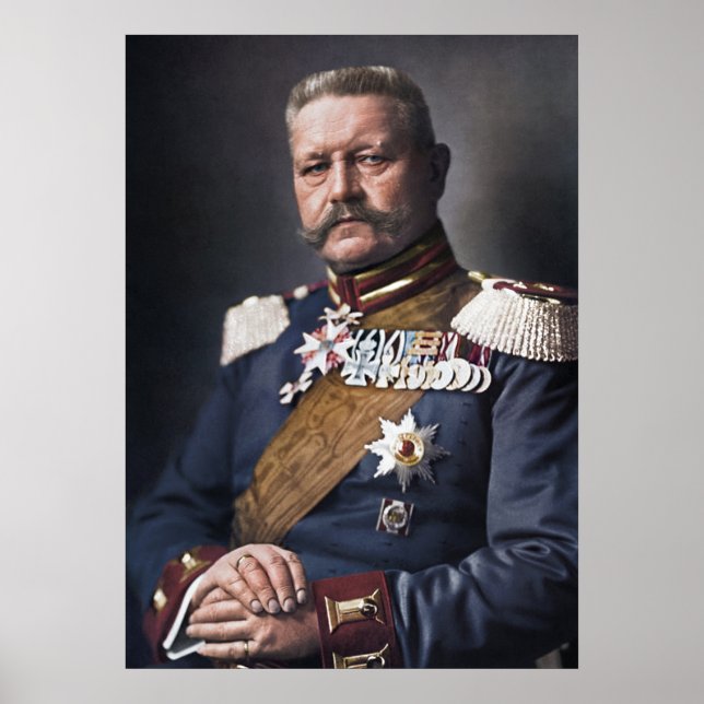 Affiche Paul von Hindenburg 1914 Colorisé (Devant)