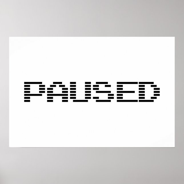 AFFICHE PAUSE (Devant)