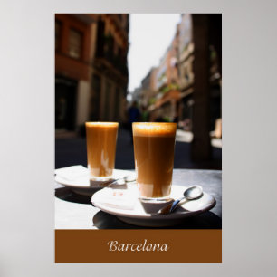 Affiche Pause-café de Barcelone