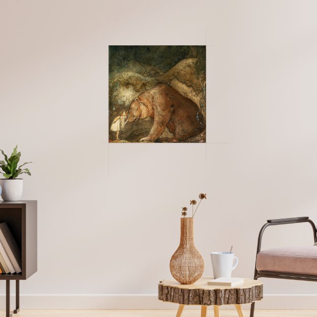 Affiche Pauvre petite ours par John Bauer (Salon 3)