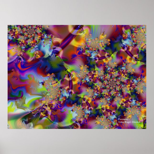Affiche Pavé 2 Art Abstrait (Devant)
