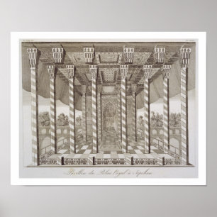 Affiche Pavilion at the Royal Palace at Ispahan, from 'Voy