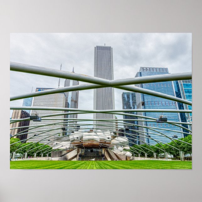 Affiche Pavillon Chicago Pritzker (Devant)
