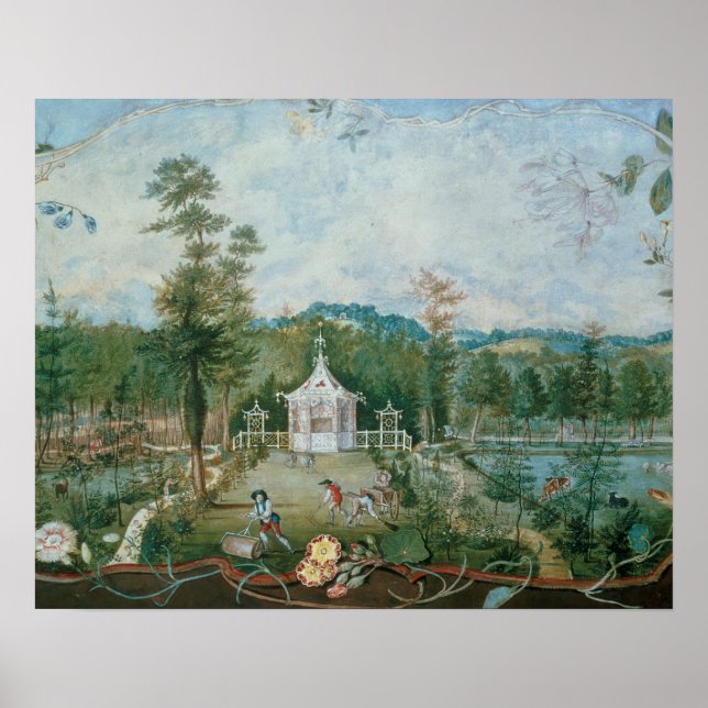 Affiche Pavillon chinois dans un jardin anglais, 18ème siè (Devant)