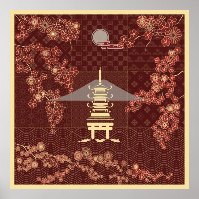 Affiche Pavillon d'or Zen Art (Devant)