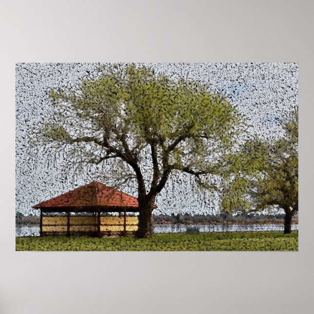 Affiche Pavillon du lac Wendouree Ballarat (Devant)