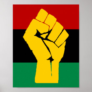 Affiche Pavillon panafricain Black Power