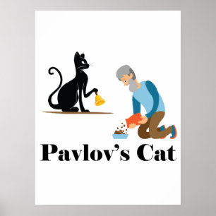 Affiche Pavlov's Cat Funny Psychology